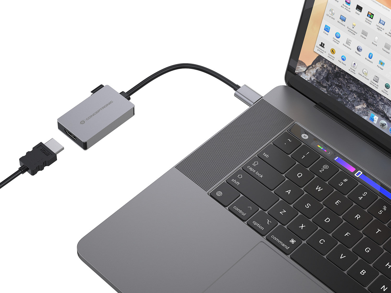 Conceptronic ABBY22G adattatore grafico USB 1920 x 1080 Pixel Grigio