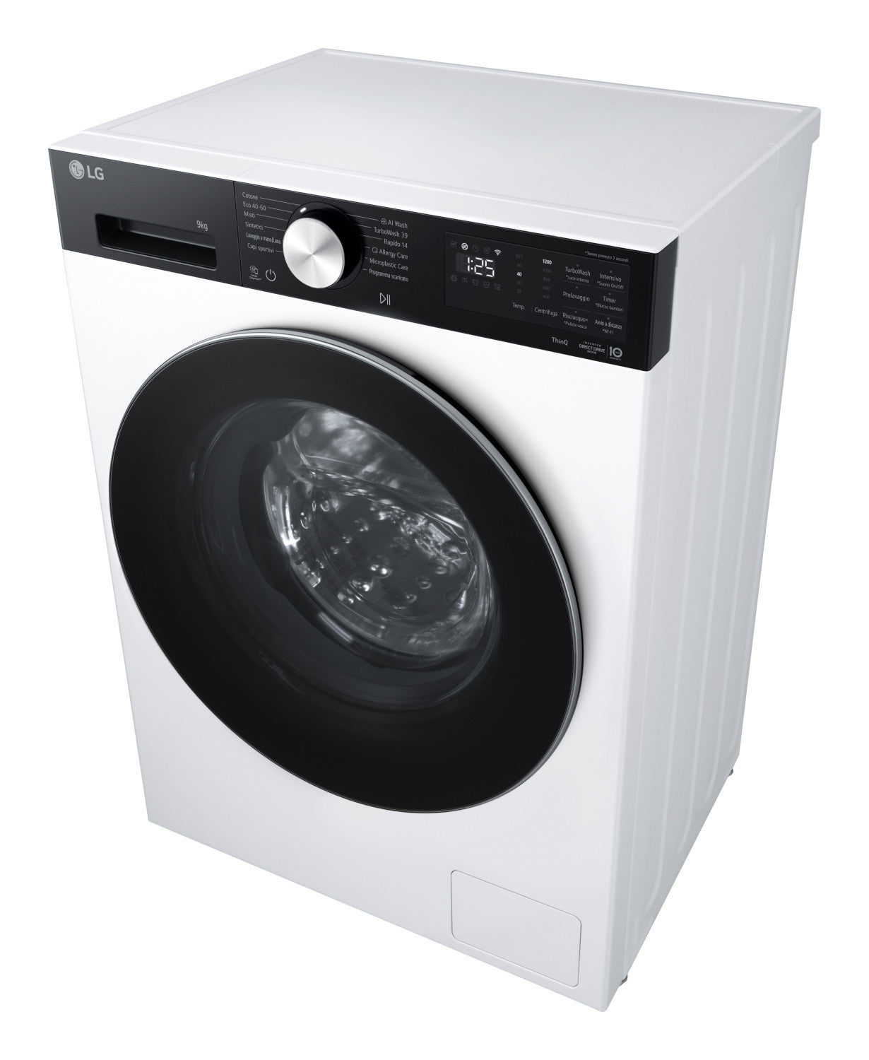 LG F2NX50S9TKC lavatrice Caricamento frontale 9 kg 1200 Giri/min Bianco