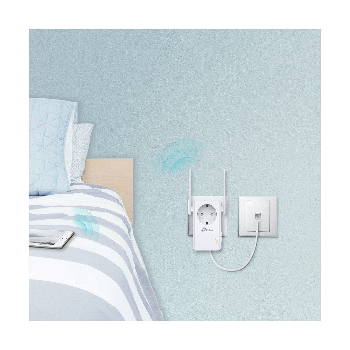 TP-Link TL-WA860RE(EU) adattatore di rete PowerLine 300 Mbit/s Collegamento ethernet LAN Wi-Fi Bianco 1 pz