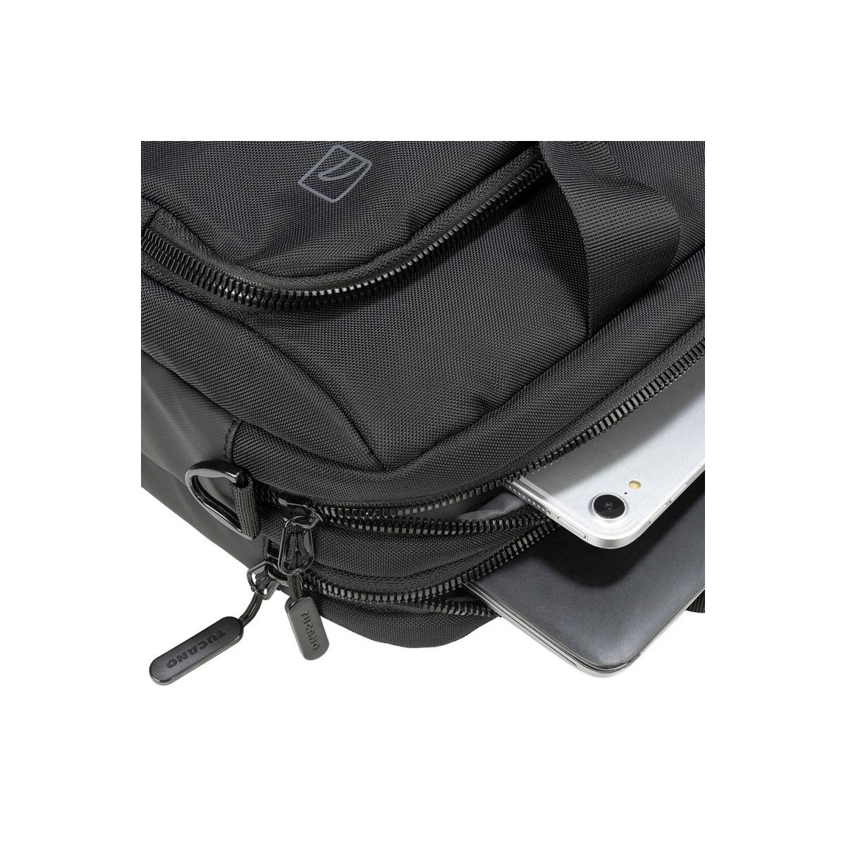 Tucano BPLA15D BK Player Borsa Doppio Vano Per Laptop 15.6 Nero