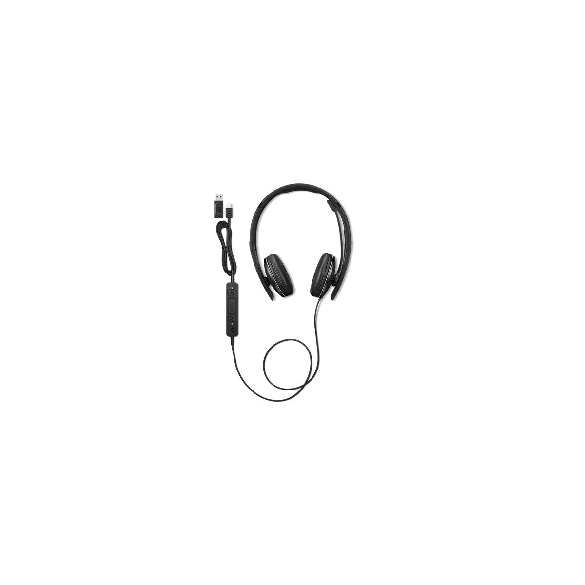 Lenovo 4XD1M39029 cuffia e auricolare Cablato A Padiglione USB tipo-C Nero