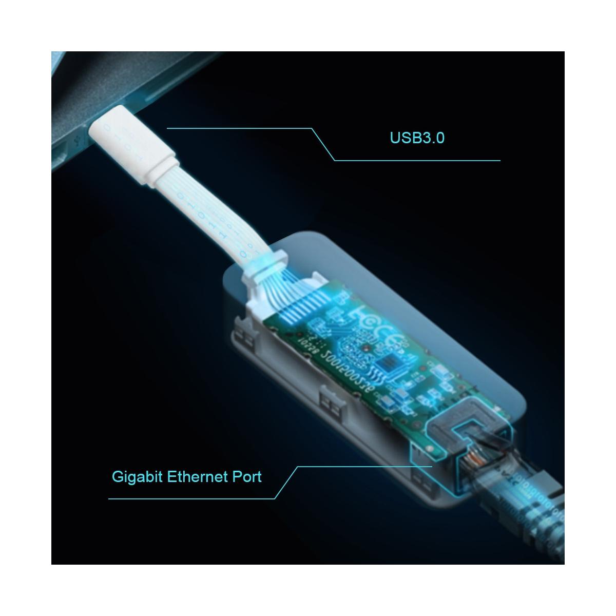TP-Link UE300C Scheda di Rete e Adattatore Ethernet 1000 Mbit/s Bianco