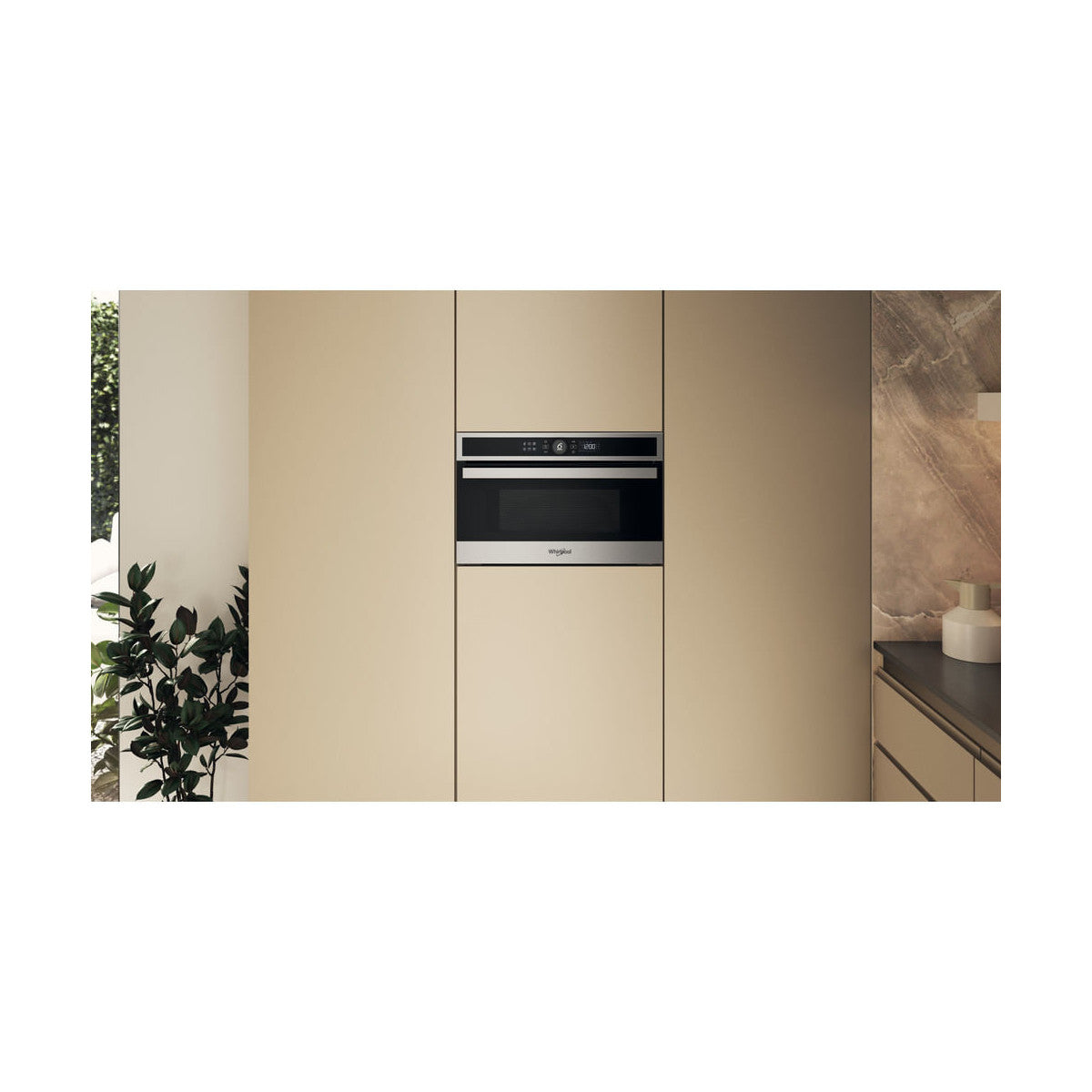 Whirlpool WMD4I4MX Microonde con grill, inox, Display Lcd 6 Senso, Crisp, 31 Lt