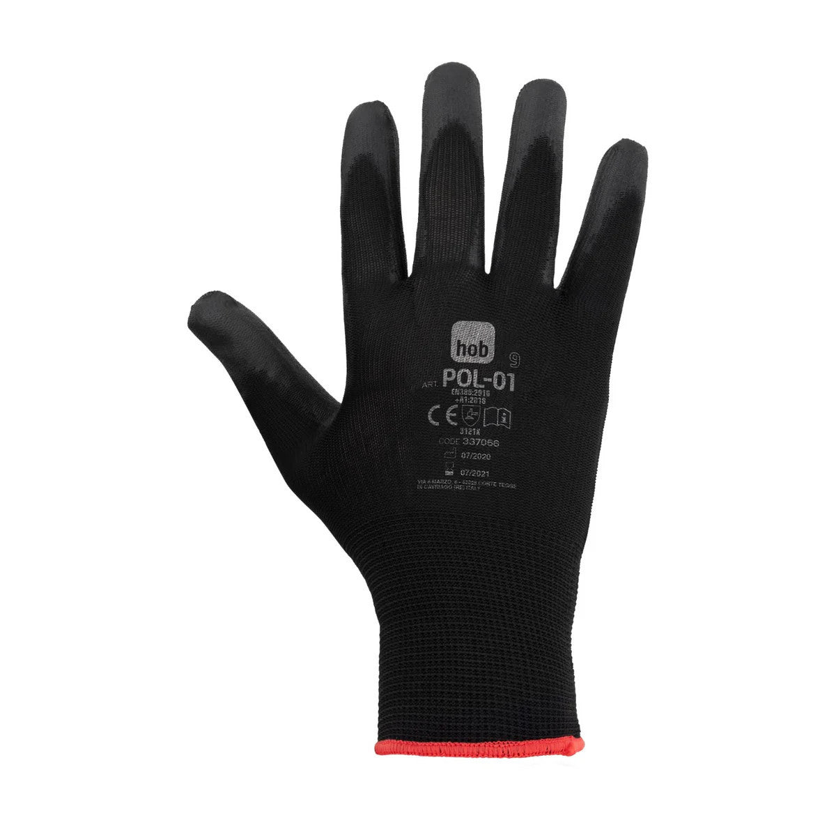 Neri Safety Guanti Da Lavoro POL-01 100 Poliestere TG.11 - Conf. 12 Pz