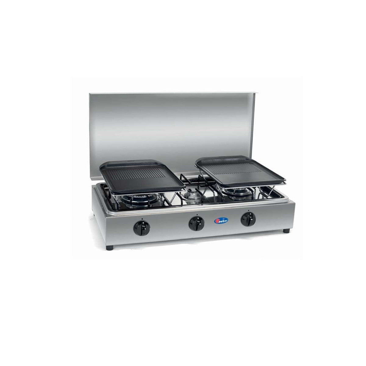 CFParker Bistecchiera Marietta RL in Alluminio Pressofuso Teflonato con Telaio per Fornello Smaltato