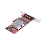StarTech.com Scheda PCIe USB-C a 4 Porte, USB 3.2 10Gbps, Scheda di Espansione PCI Express USB Type-C con 4 Controller USB Indipendenti, Windows/Linux/macOS, TAA