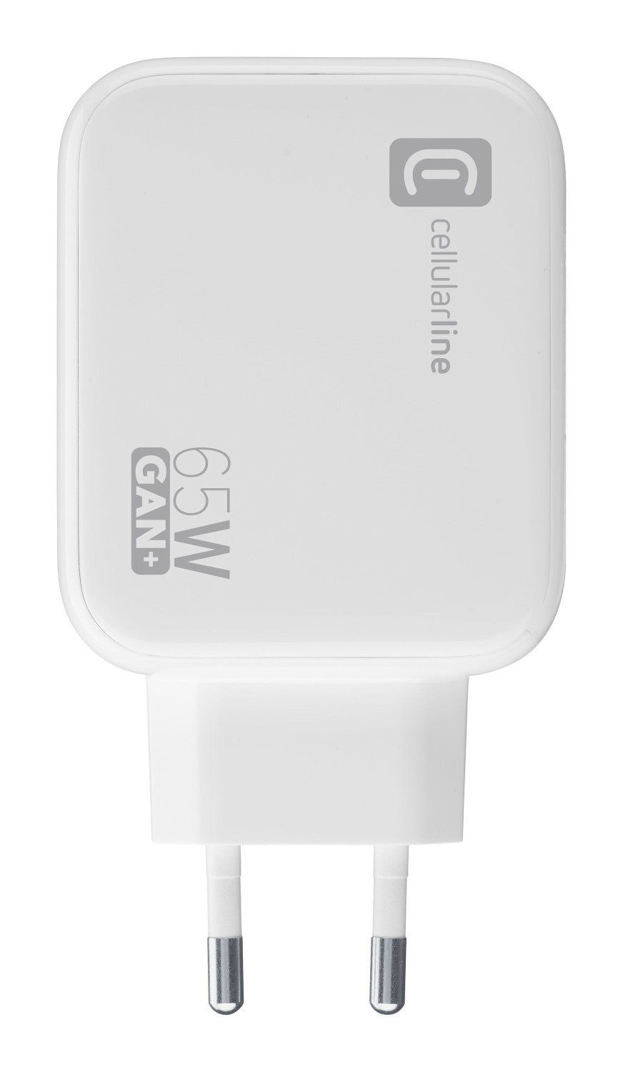 Cellularline Retractable Power 65W Caricabatterie da rete 65W con cavo retrattile USB-C e porta USB-C