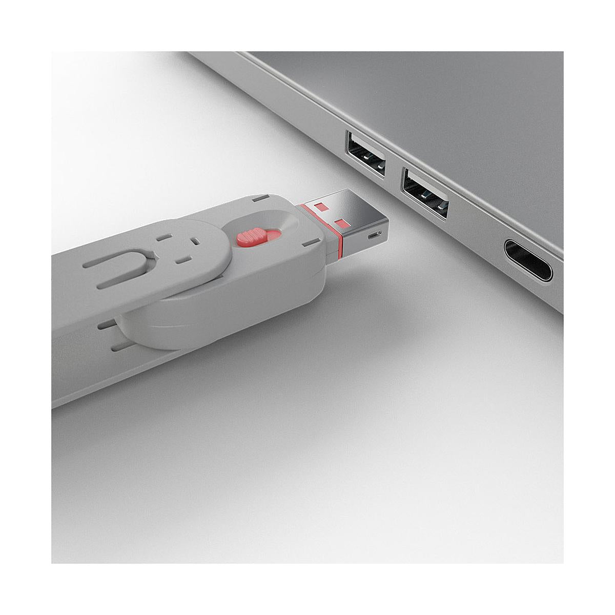 Lindy 40450 clip sicura Bloccaporte chiave USB tipo A Rosa Acrilonitrile butadiene stirene (ABS) 5 pz