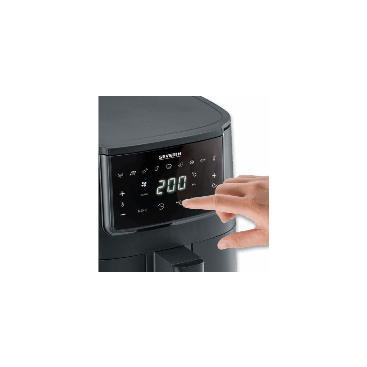 Severin FR 2461 Singolo 4 L Indipendente 1300 W Friggitrice ad aria calda Nero