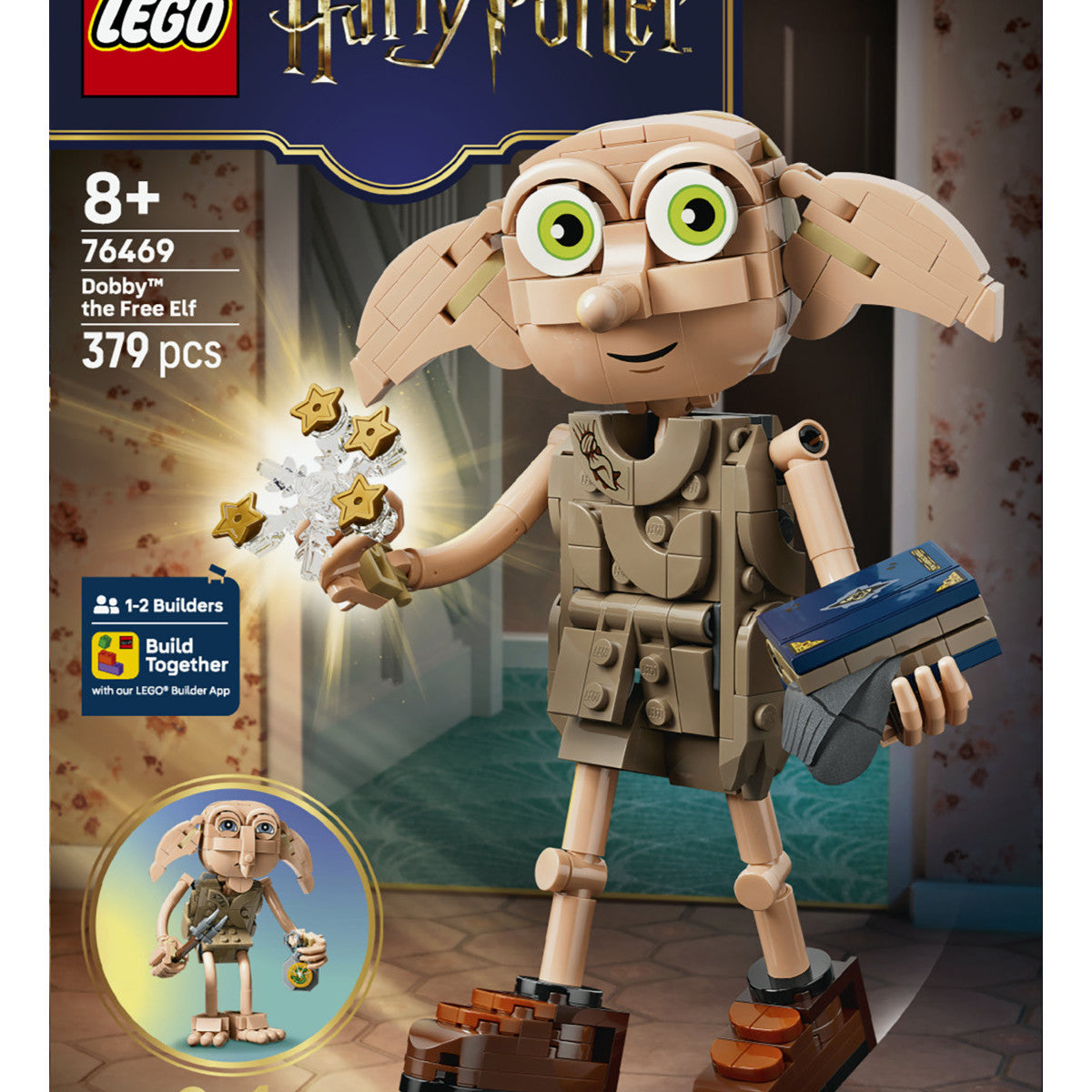 LEGO Harry Potter 76469 2in1 Dobby L'Elfo Libero, Gioco Trasformabile in Kreacher, Decorazione Cameretta, Regalo Bambini 8