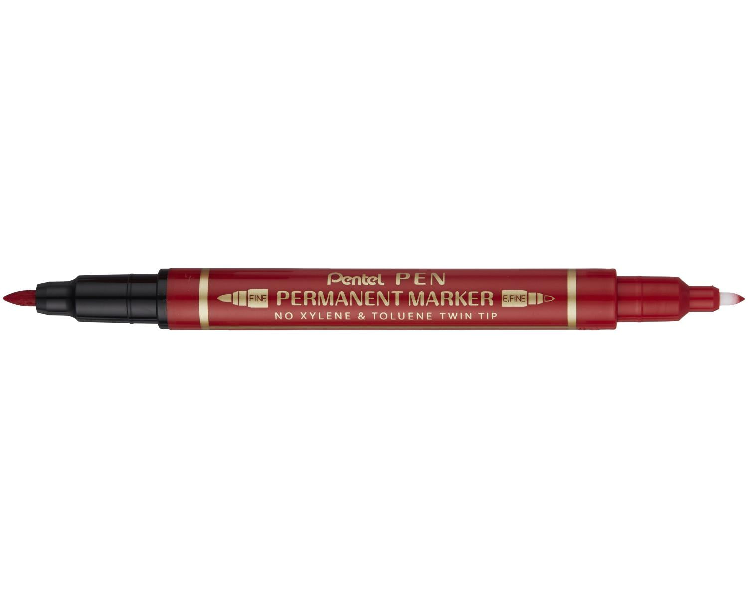 Pentel N75W-BE marcatore permanente Combinata Rosso 1 pz