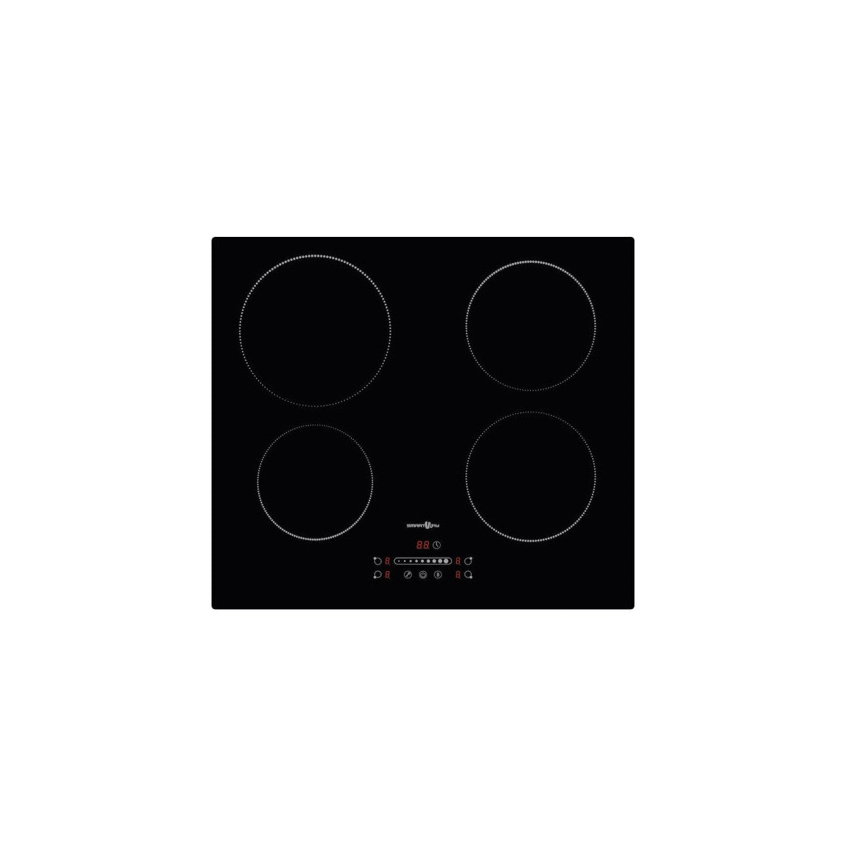 Smartway Piano Cottura a Induzione MSPI60 60cm 4 Zone Vetroceramica Nero