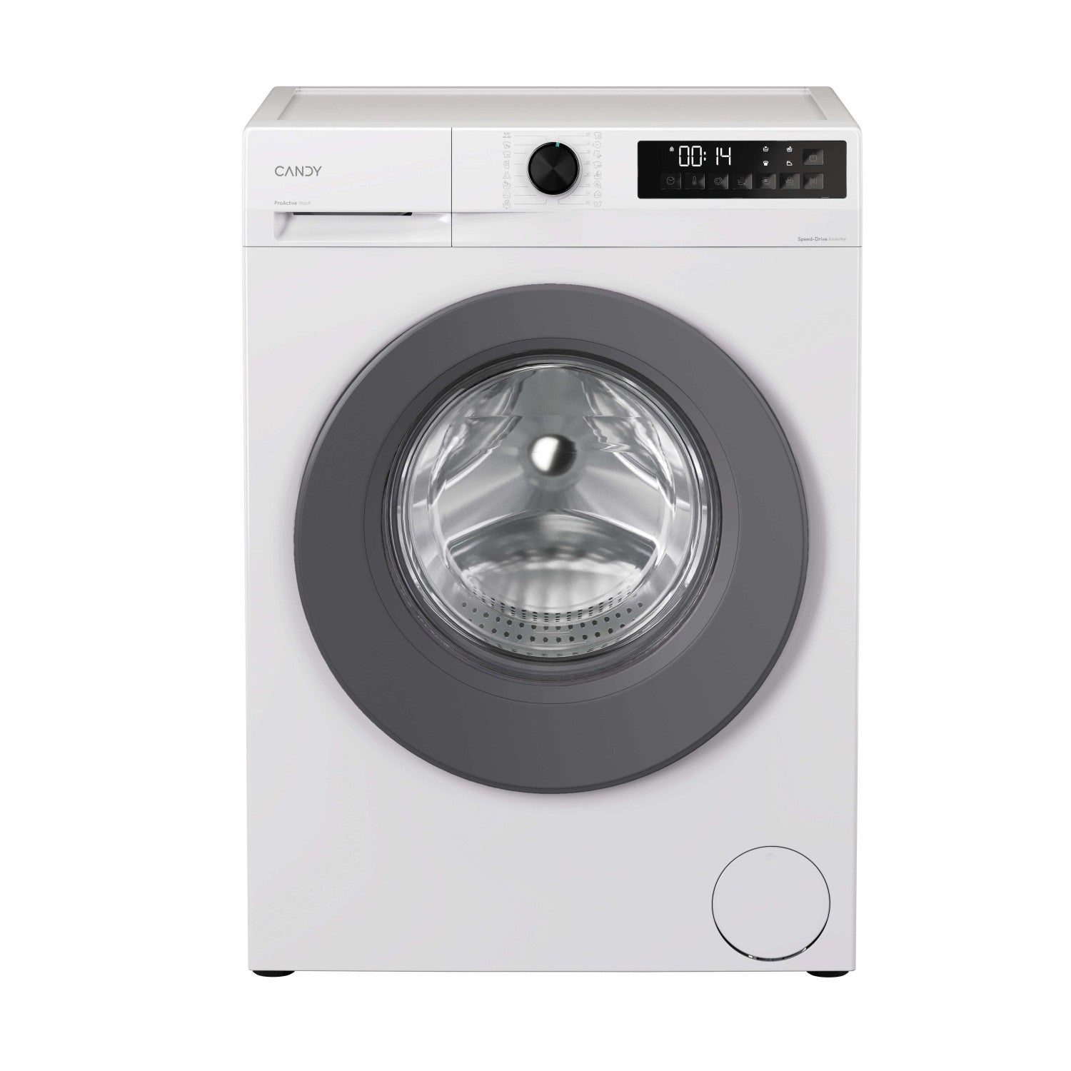 Candy ProWash 300, Lavatrice Carica Frontale 10 KG, 20 più efficente della classe A, 1400 giri, Bianco, Inverter, Fresh Vapor, 8 Cicli Rapidi, GD 410G8-S