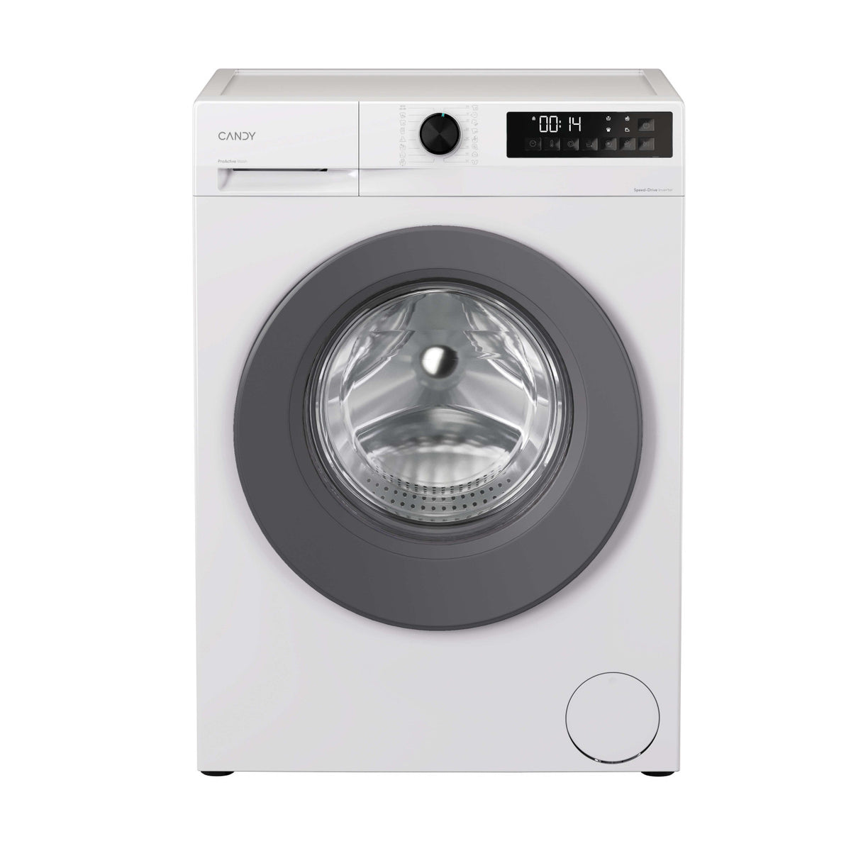 Candy ProWash 300, Lavatrice Carica Frontale 10 KG, 20 più efficente della classe A, 1400 giri, Bianco, Inverter, Fresh Vapor, 8 Cicli Rapidi, GD 410G8-S