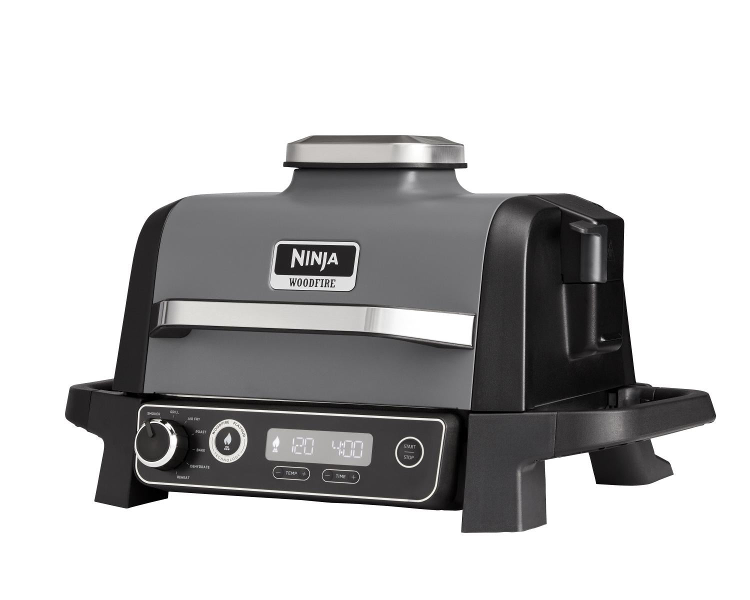 Ninja Woodfire OG701EU Barbecue elettrico con affumicatore integrato Grigio