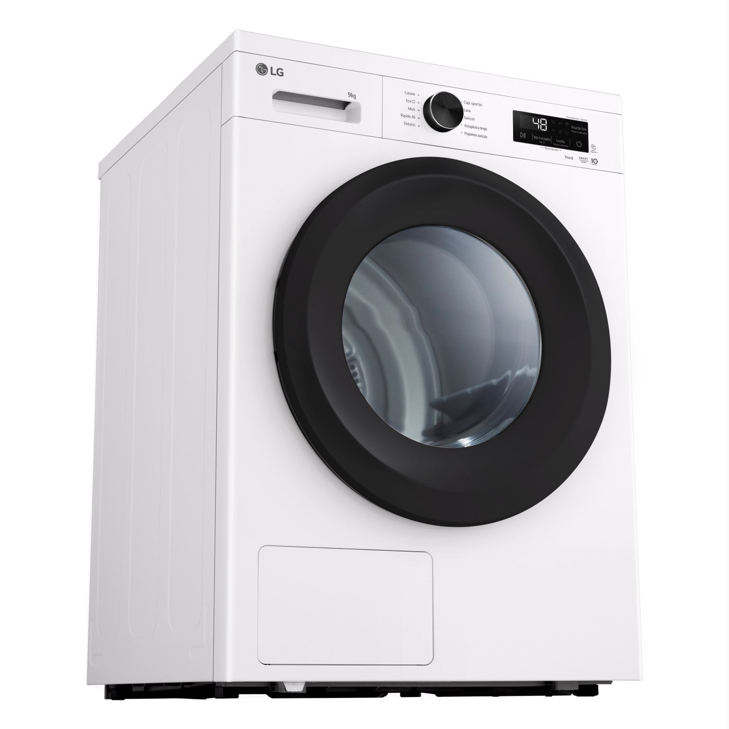 LG RNX1009NWK asciugatrice Libera installazione Caricamento frontale 9 kg Bianco