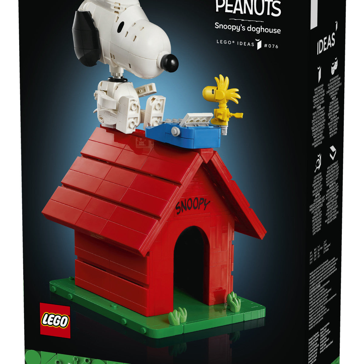 Lego Ideas 21368 Peanuts: La Cuccia Di Snoopy, Kit Modellismo Da Esposizione Per Adulti Con Personaggi Di Snoopy E Woodstock