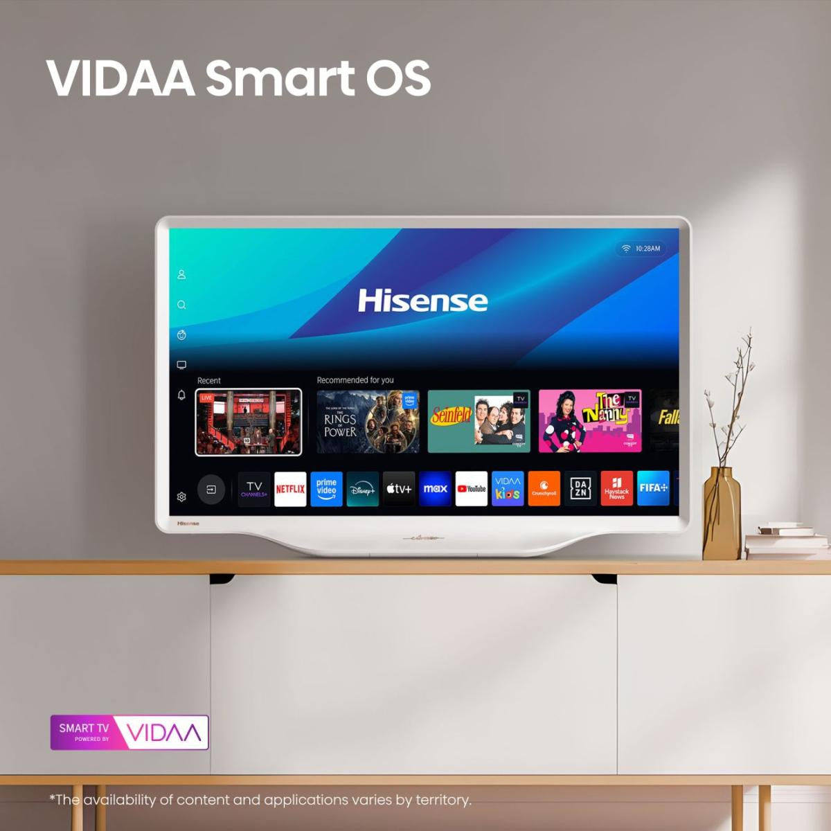 Hisense 32S5Q 81,3 cm (32 pollici) Full HD Smart TV Wi-Fi Argento, Bianco