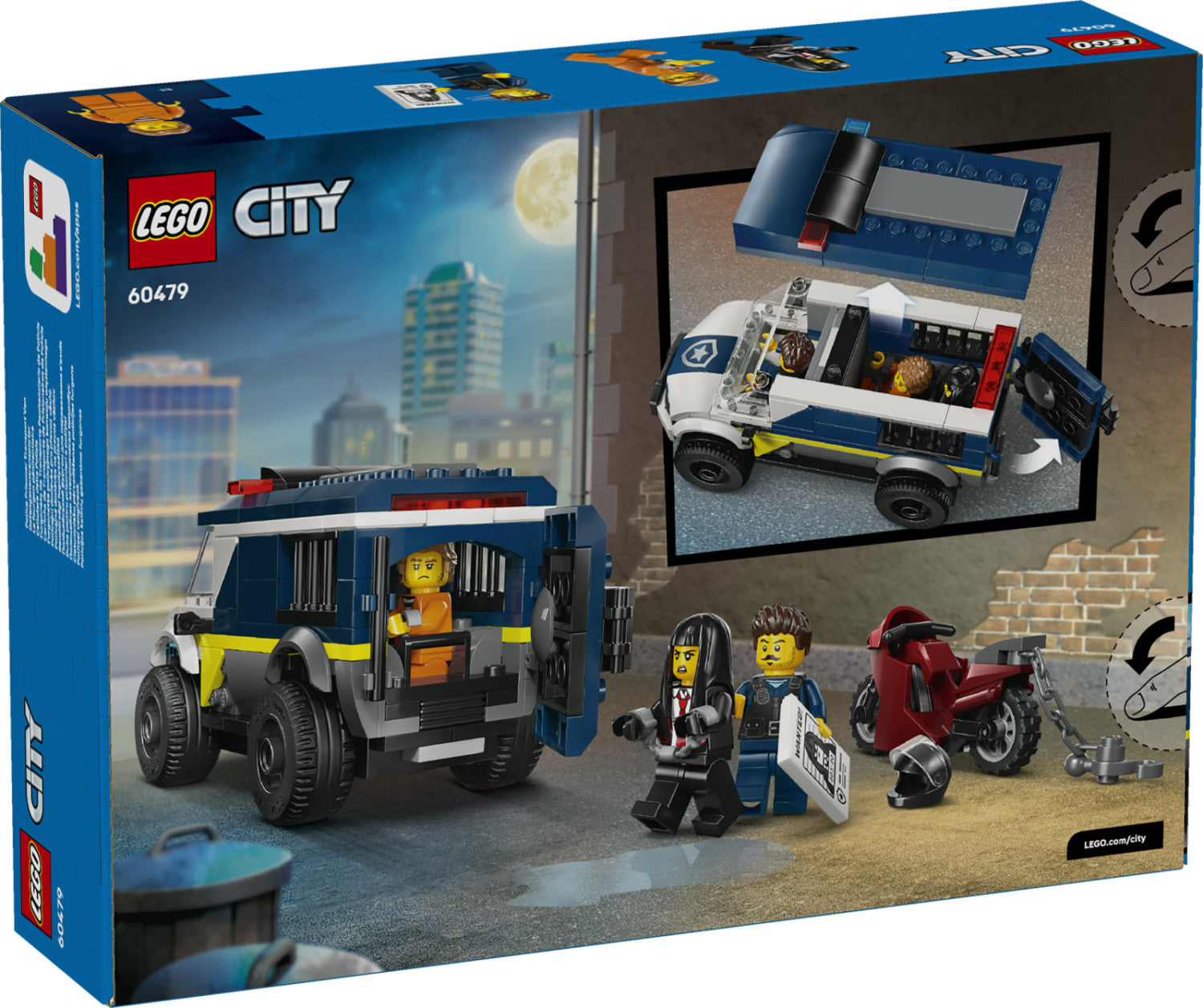 LEGO City Cellulare della Polizia 60479 Set da Costruzione 198 Pezzi 3 Minifigure 6 Anni