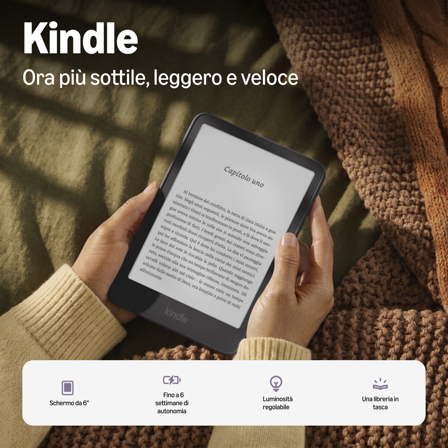 Amazon Kindle lettore e-book 16 GB Wi-Fi Grigio