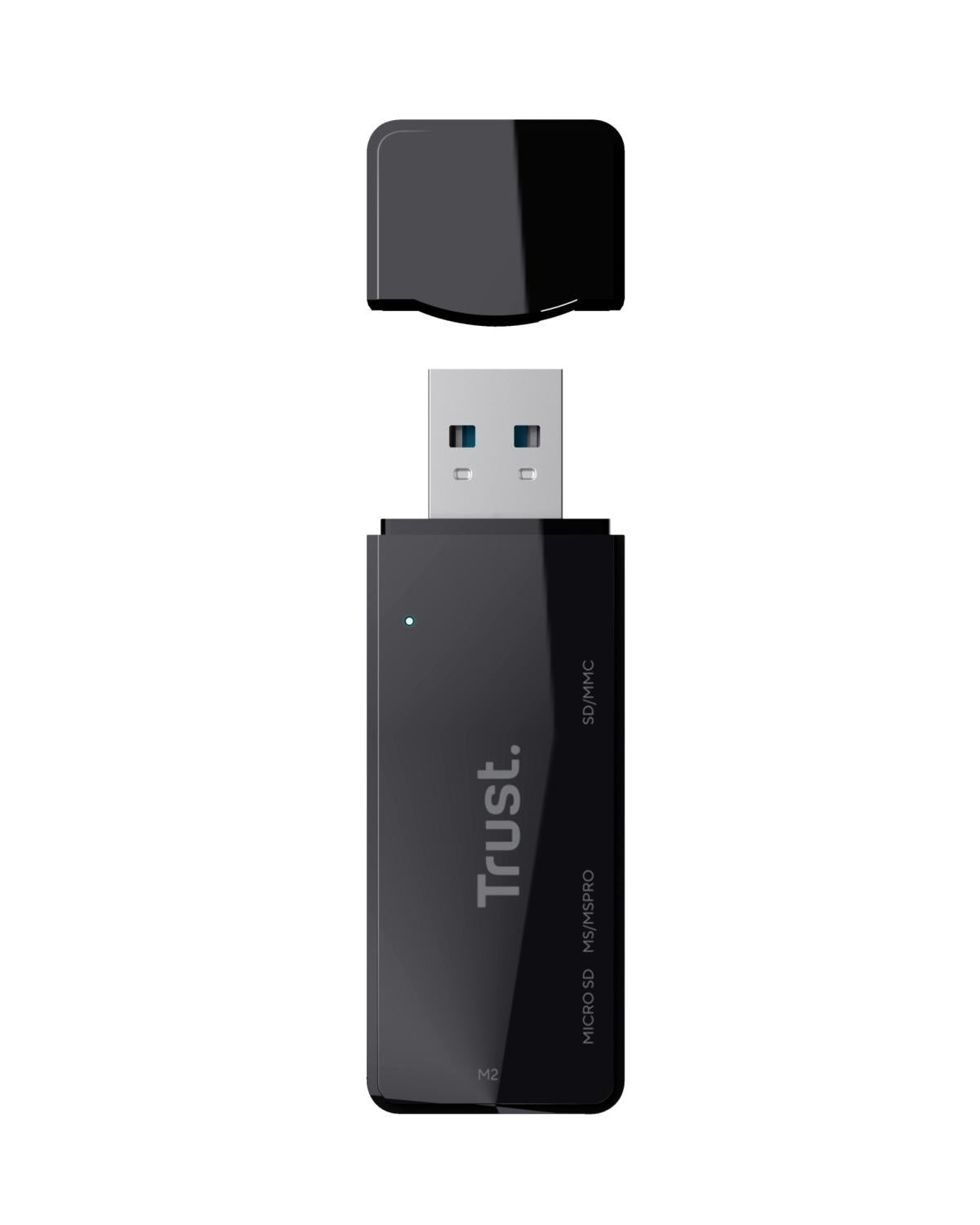Trust Nanga 21935-TRT Lettore Usb 3.1 di Scheda ad Alta Velocita' Nero