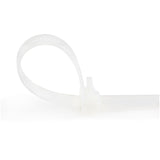 StarTech.com Fascette fermacavo riutilizzabili da 20 cm - 7 mm di larghezza, 50 mm di diametro del fascio e resistenza alla trazione 22 kg, fascette di nylon per interni/esterni, Omologati 94V-2/UL, 100 pezzi - bianco