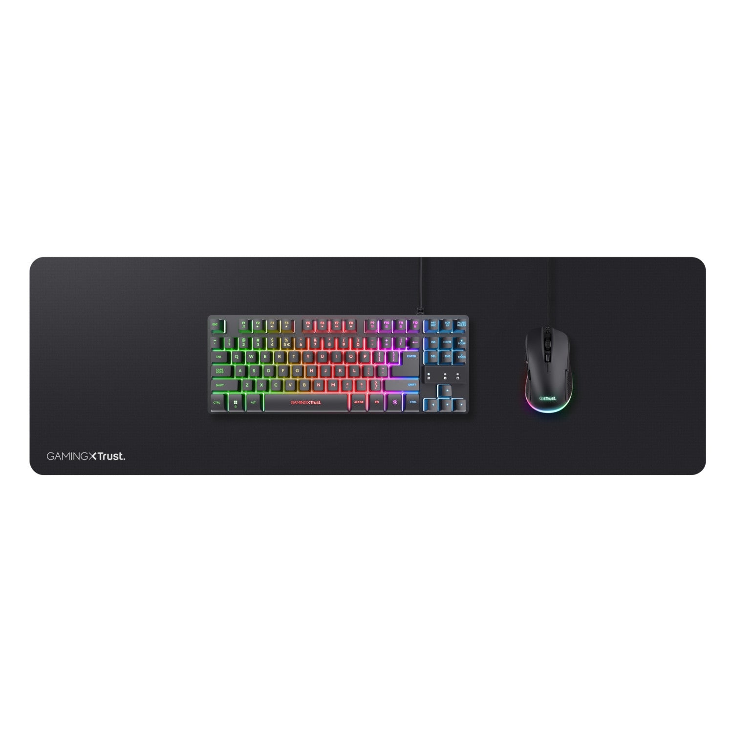 Trust GXT 758 Tappetino per Mouse per gioco da computer Nero
