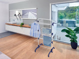Leifheit Comfort Tower 420 Stendibiancheria da pavimento Blu, Bianco