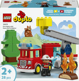 LEGO DUPLO Autopompa con Manichetta e Pompiere 10473 Set da Costruzione 28 Pezzi per Bambini dai 2 Anni