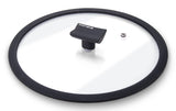 Moneta 0004124520 coperchio per pentola Rotondo Nero, Trasparente