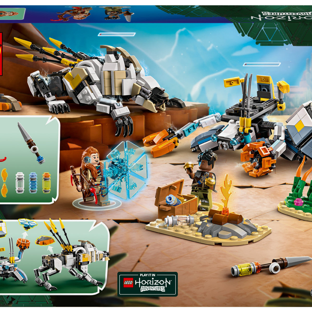 Lego 77037 Horizon Adventures Aloy e Varl contro Arcapode e Secodonte