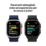 Apple Watch Ultra 2 GPS Cellular 49mm Cassa Titanio Nero con Nero Titanium Milanese Loop M