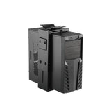 Techly ICA-CS 66 Supporto per CPU Porta CPU sotto scrivania Nero