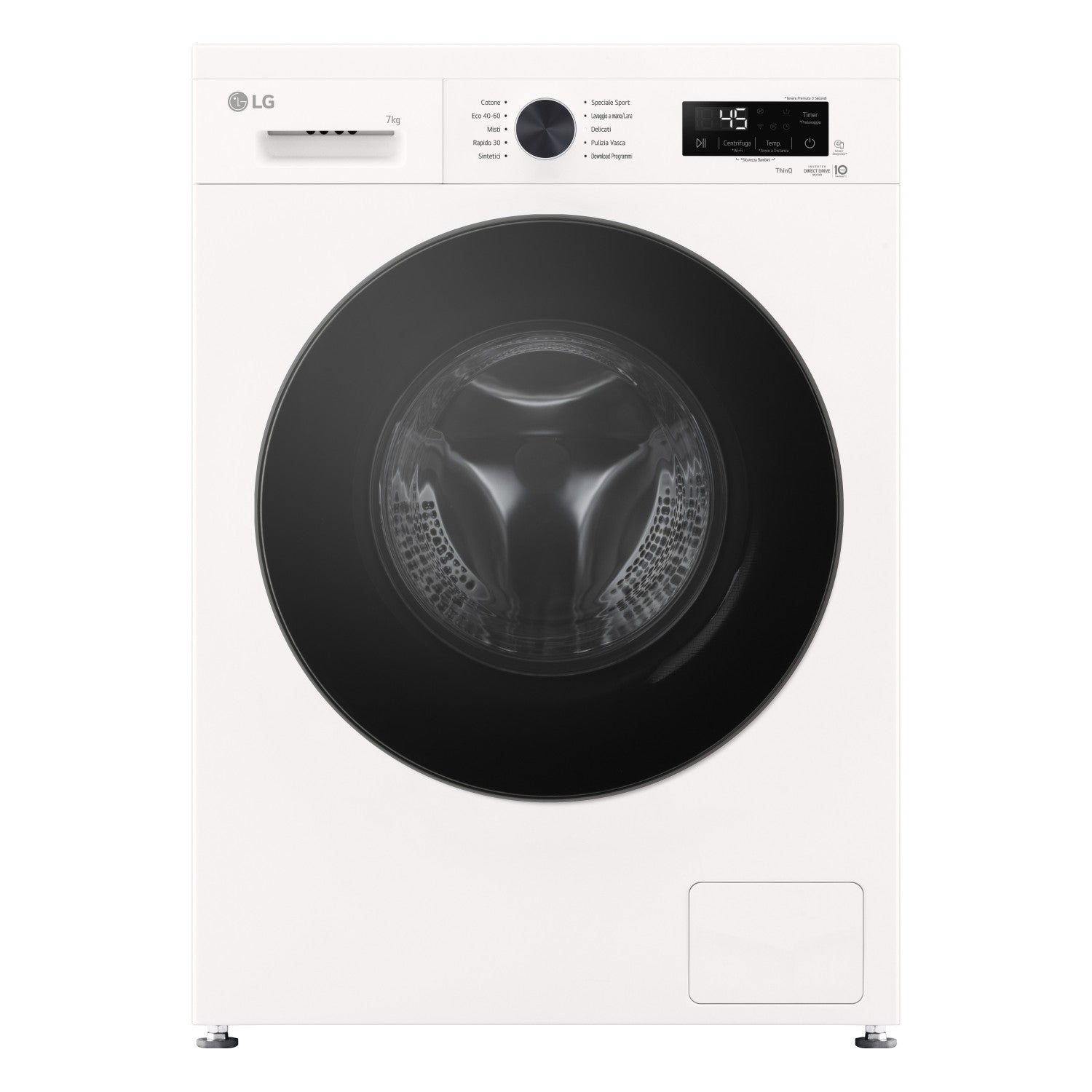 LG F2NX10S7NWB Lavatrice Slim 7 kg Classe A Ivory White