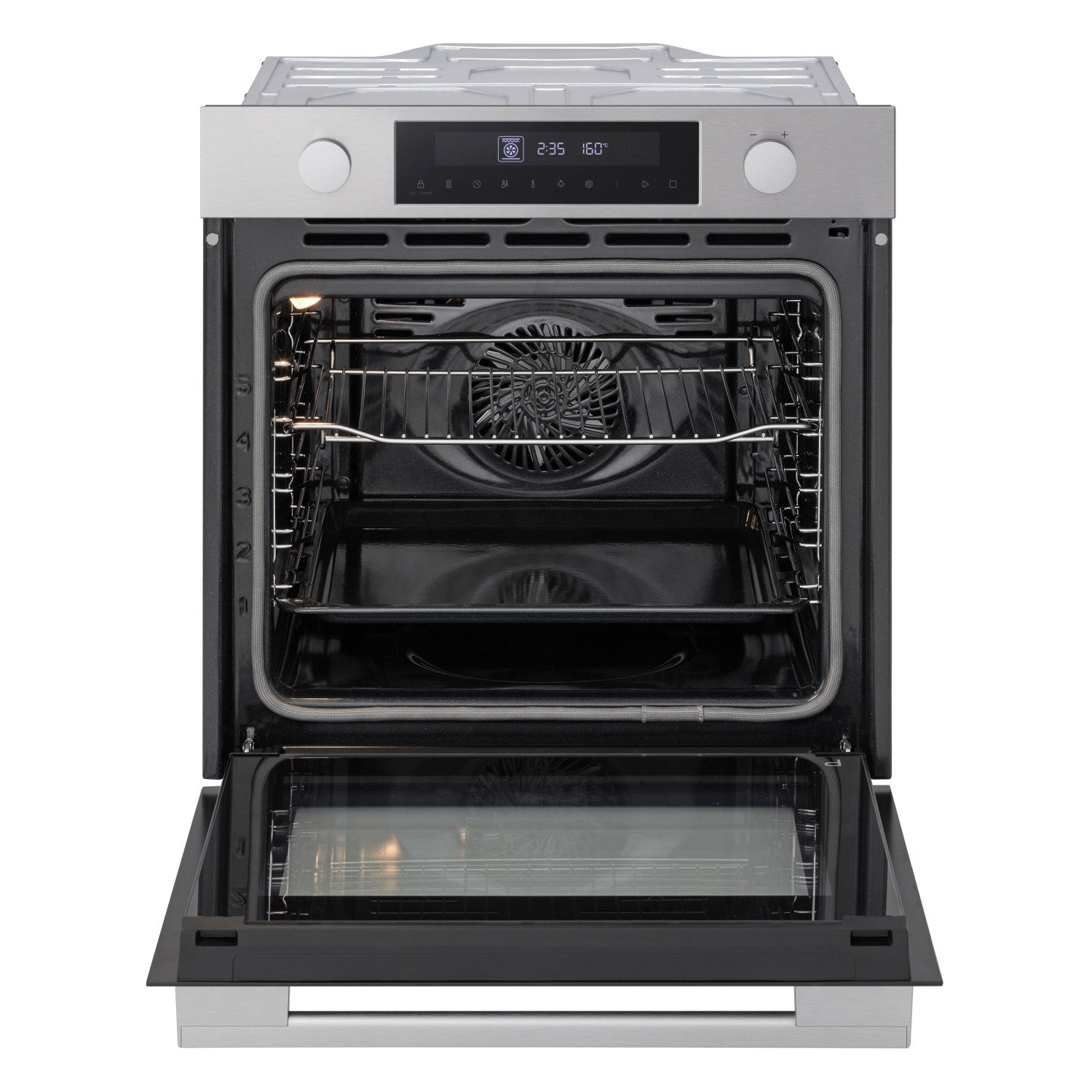 LG Forno 72L Classe A 11 modalità di cottura, Frittura ad aria, Modalità pizza, Lievitazione, Pulizia pirolitica Acciaio
