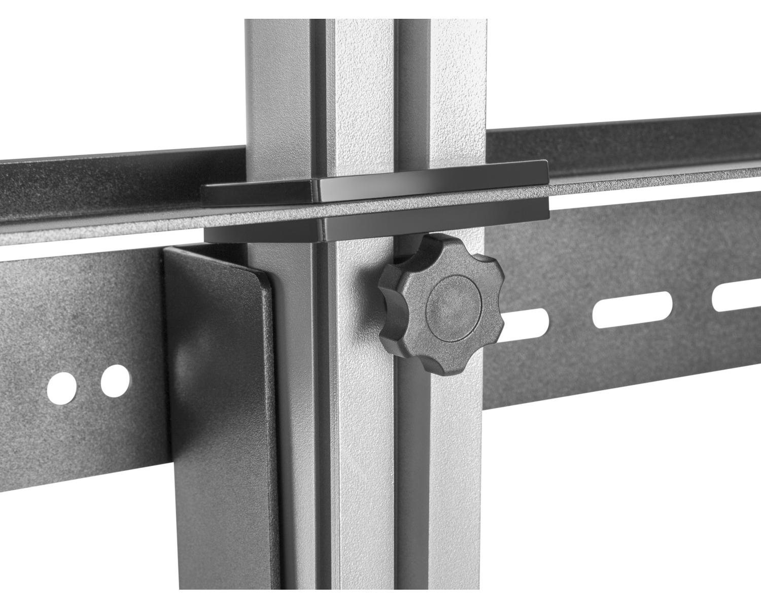 Equip 650621 Supporto TV a parete 177,8 cm (70") Nero, Acciaio inossidabile