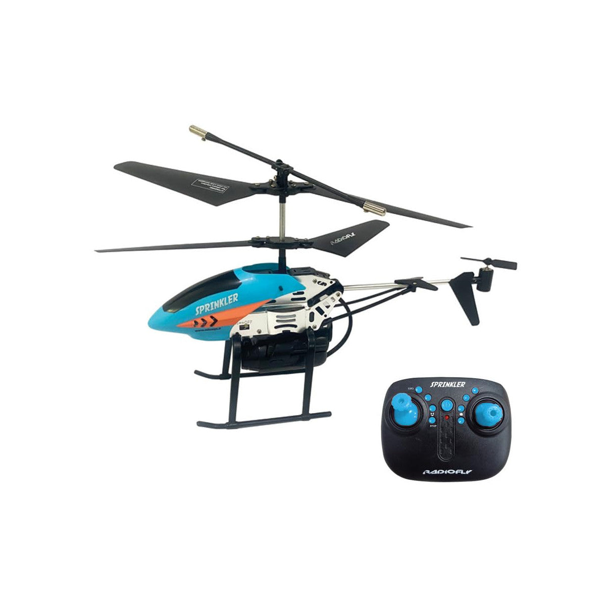 Radiofly Elicottero Radiocomandato Sprinkler RC 2.4 GHz 6 Funzioni Spara Acqua Giroscopio LED 8