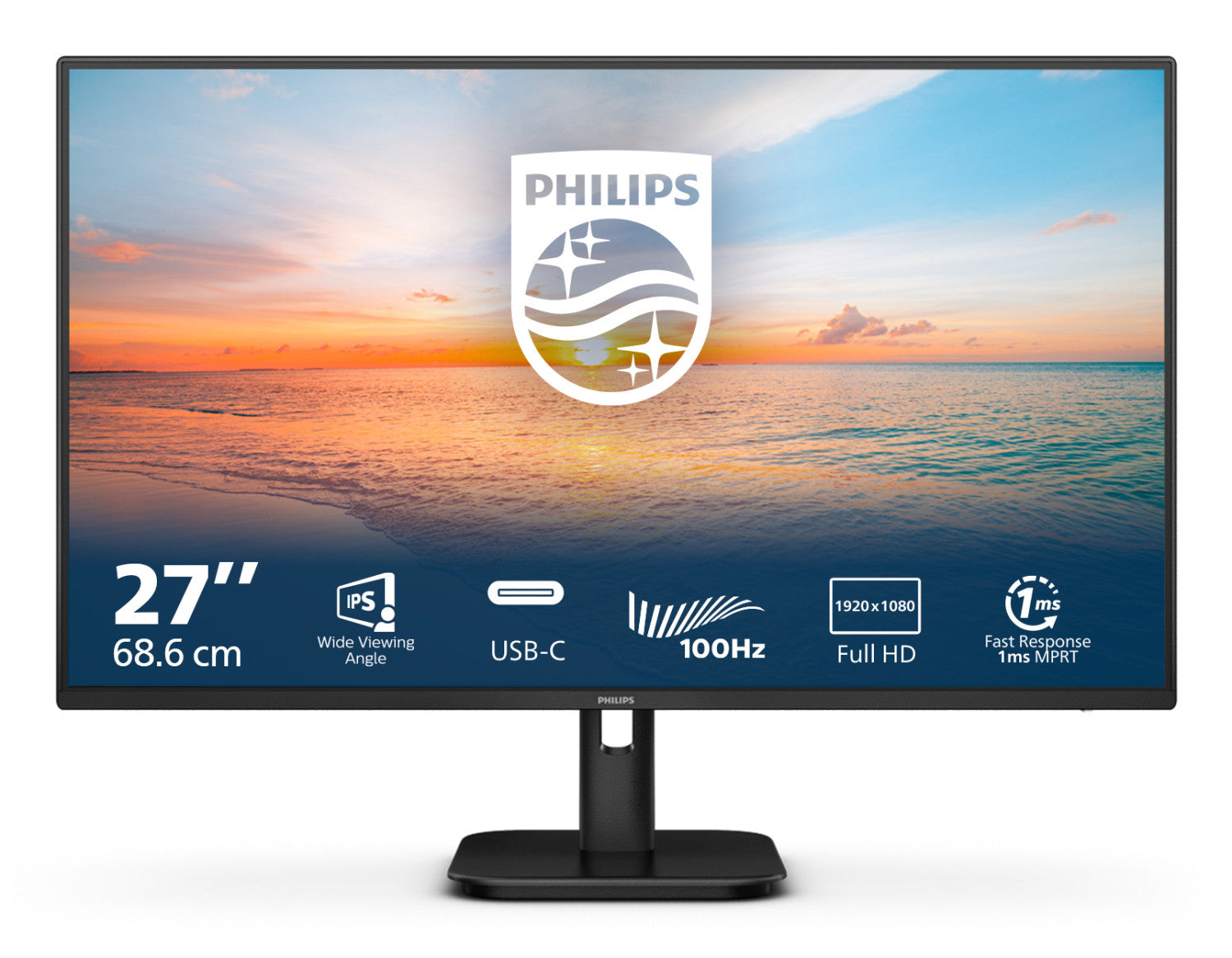 Philips Serie 1000 27E1N1300A/00 Monitor PC 68,6 cm (27") 1920 x 1080 Pixel Full HD LCD Nero