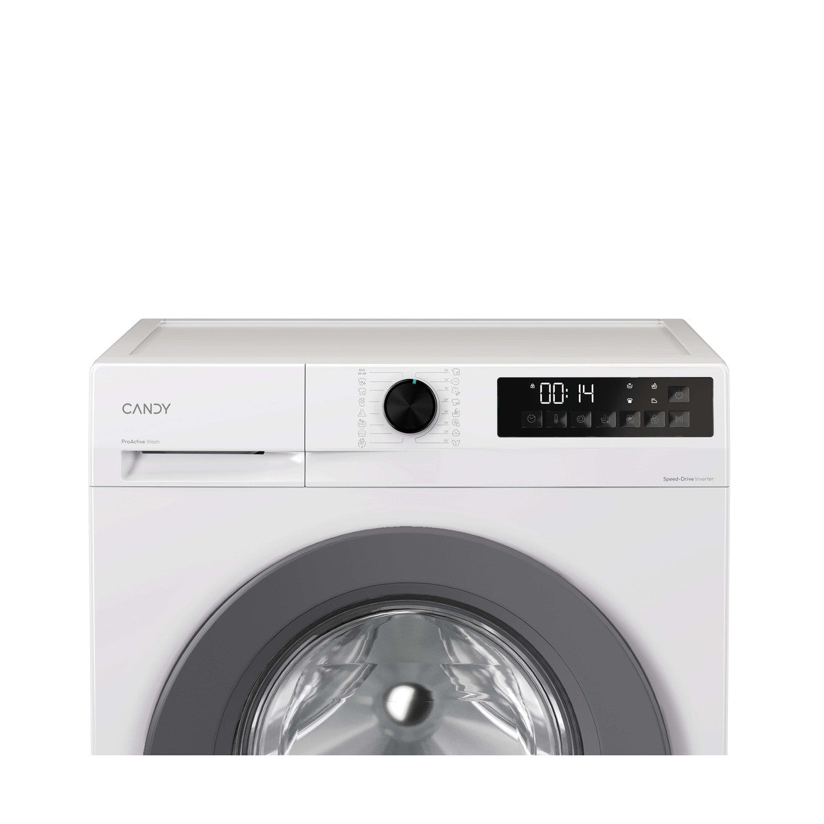 Candy ProWash 300, Lavatrice Carica Frontale 9 KG, 20 più efficente della classe A, 1400 giri, Bianco, Inverter, Fresh Vapor, 8 Cicli Rapidi, GD 49G8-S