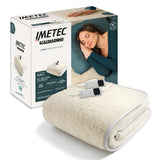 Imetec Scaldasonno Adapto Plus 100 Lana e Merino, Matrimoniale 160x150 cm, Caldo Subito, Tecnologia brevettata Adapto Plus, Sistema Sicurezza ElectroBlock, Bassi consumi, 6 Temperature, Autospegnimento 1, 3, 9 ore, Made in Italy