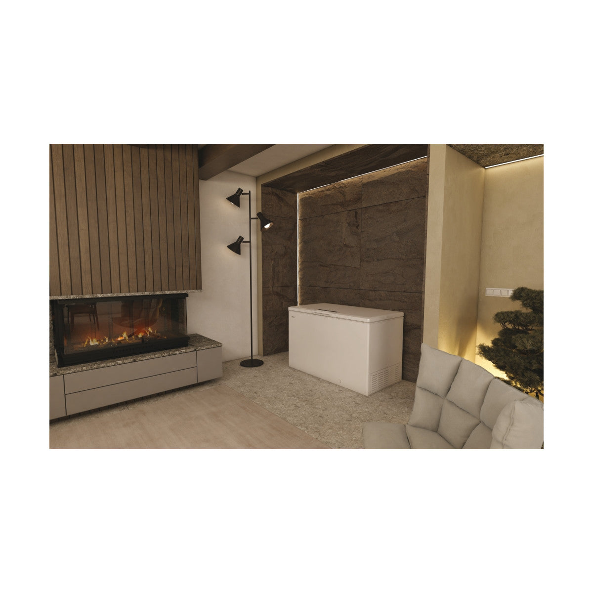 Haier HCE420D Congelatore a pozzo Libera installazione 418 L E Bianco