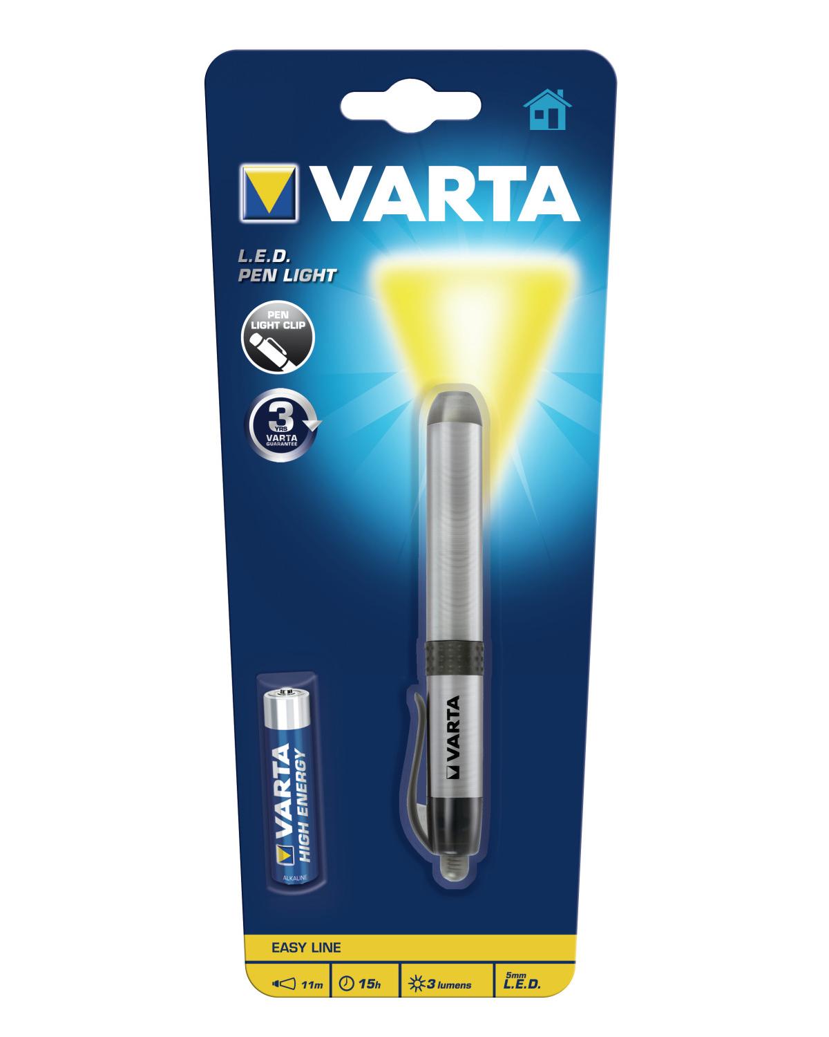 Varta LEDPL Penna con torcia Argento