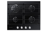 Piano Cottura Samsung NA64H3010AK da Incasso a Gas 4 Fornelli Vetro Nero