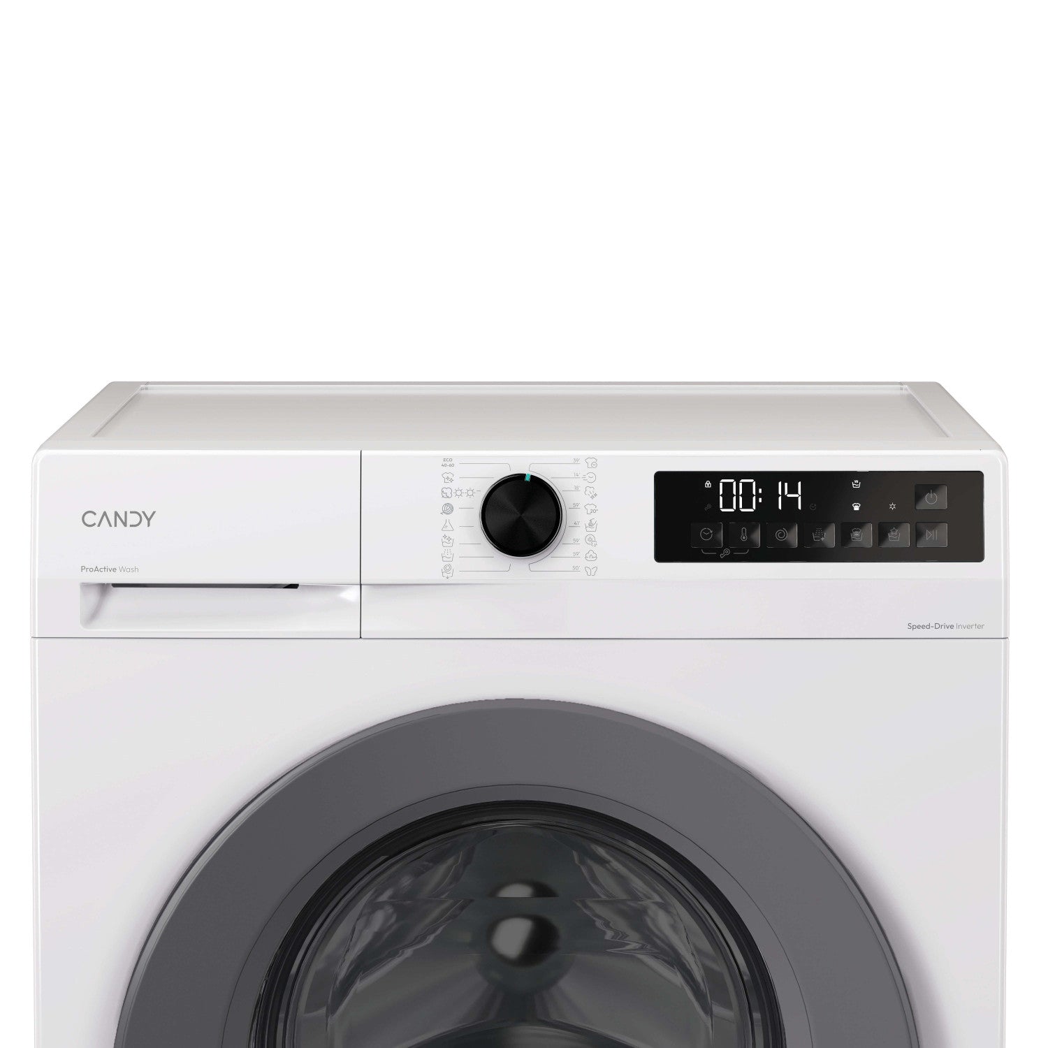 Candy ProWash 300, Lavasciuga Slim 8 5 KG, 10 più efficente della classe A, 1400 giri, Bianco, Inverter, Fresh Vapor, GWD 485SG6-S