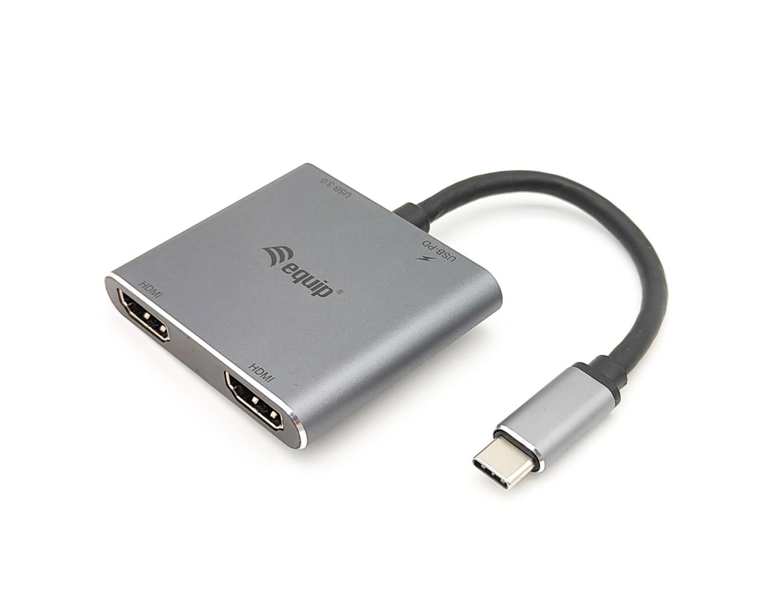 Equip 133484 replicatore di porte e docking station per laptop USB 3.2 Gen 1 (3.1 Gen 1) Type-C Argento