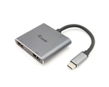 Equip 133484 replicatore di porte e docking station per laptop USB 3.2 Gen 1 (3.1 Gen 1) Type-C Argento