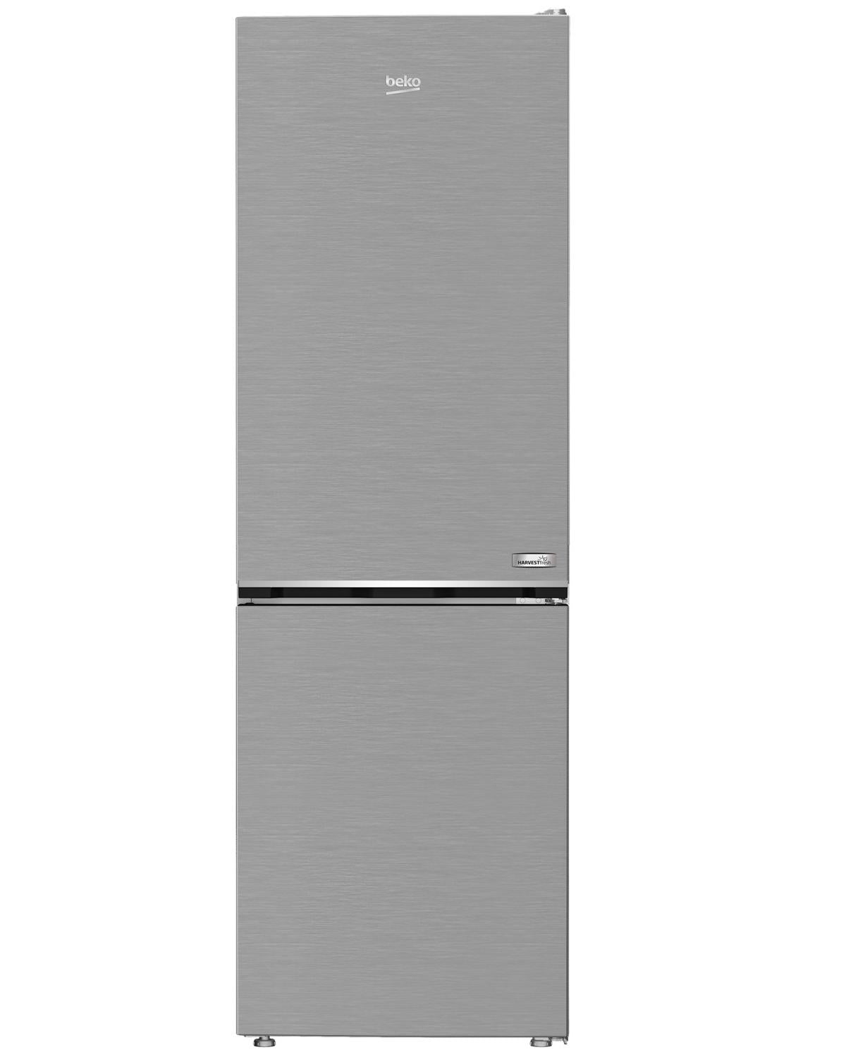 Beko Frigorifero Combi 1.80cm, Classe C, Total NF, Compressore ProSmart Inverter, Metal Look, AeroFlow, HarvestFresh, 35 dBA