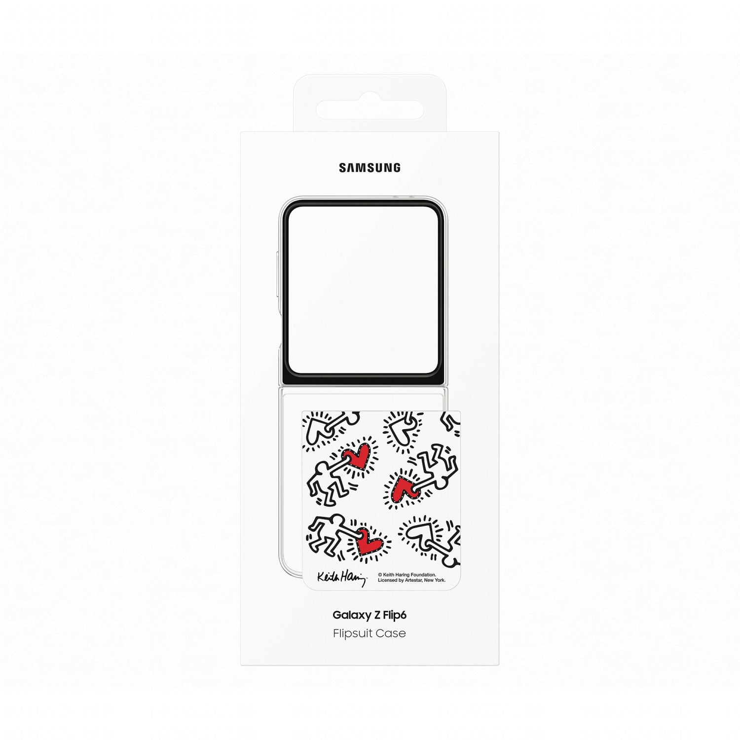 FlipSuit Case Keith Haring Card Samsung EF-ZF741CWEGWW per Galaxy Z Flip 6 Bianco
