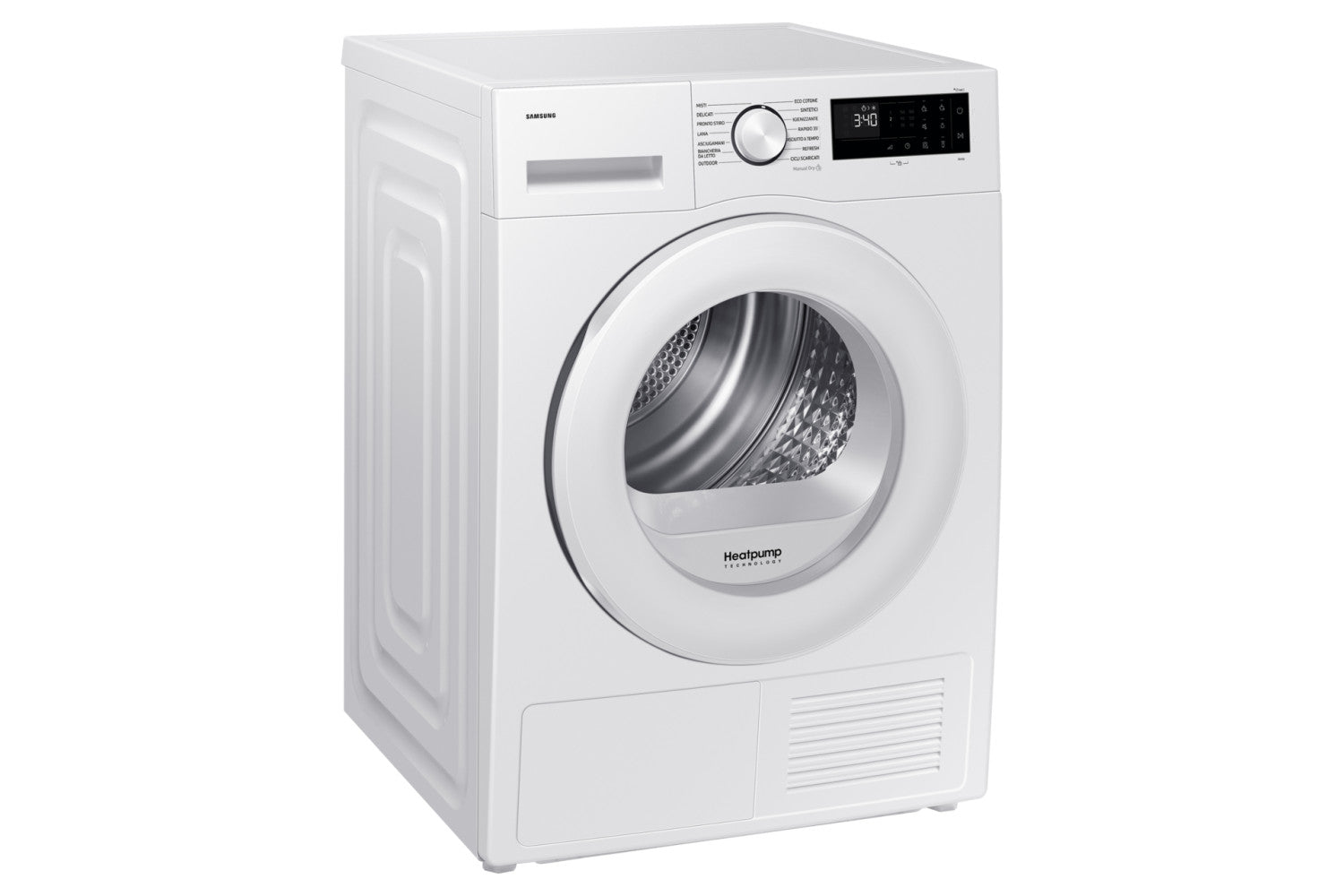 Samsung Asciugatrice Crystal EcoDry 9 Kg DV90DG52A0TEET Bianco