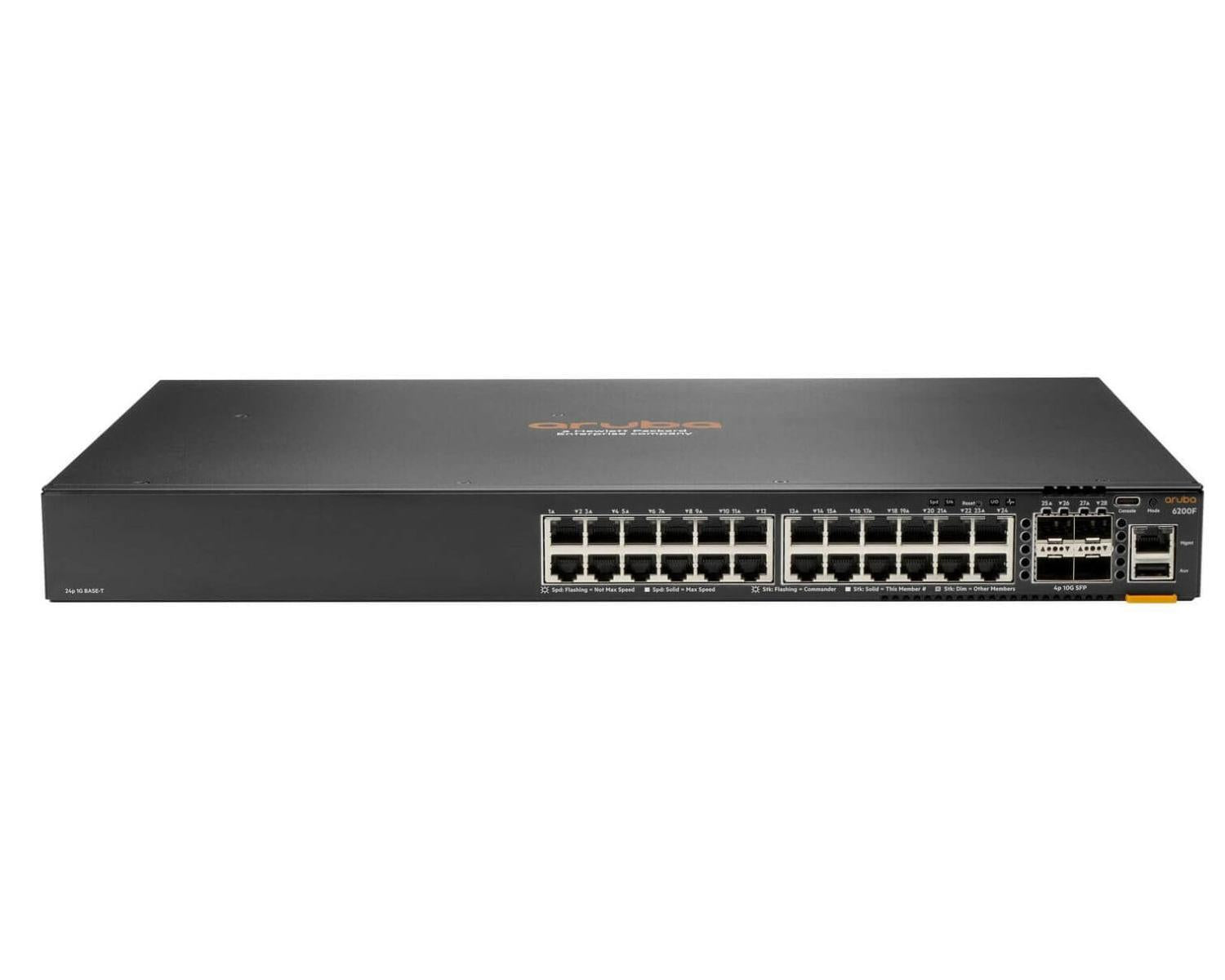 Aruba CX 6200F 24G Class-4 PoE 4SFP 370W Gestito L3 Gigabit Ethernet (10/100/1000) Supporto Power over Ethernet (PoE) 1U